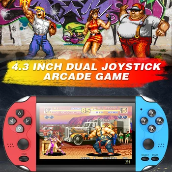 

X1 128Bit Mini Handheld Game Console Player 4.3 inch 10000 Games Support NEOGEO Arcade Video TV AV Output Two Players 8GB ROM