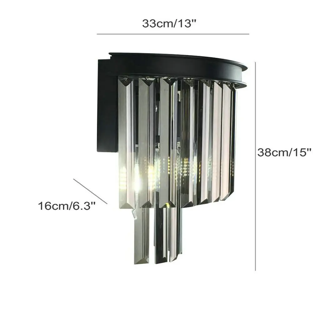 Современный хрустальный настенный светильник для лестницы, гостиницы, спальни, ванной комнаты, светильник Lampara De Pared, настенный светильник s для домашнего декора