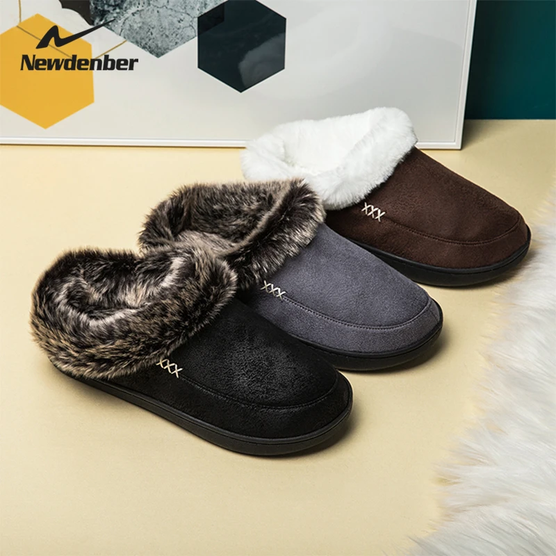 

Women Indoor Slippers Soft Plush Lovers Home Slipper Anti-slip Big Size Warm Faux Fur House Floor Shoes Ladies Bedroom Slides