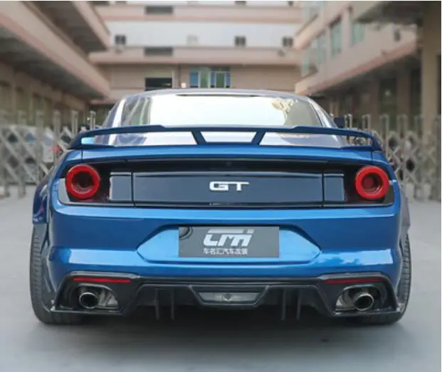 GT500 GT Carbon Fiber Car Rear Wing Trunk Lip Spoilers For Ford Mustang