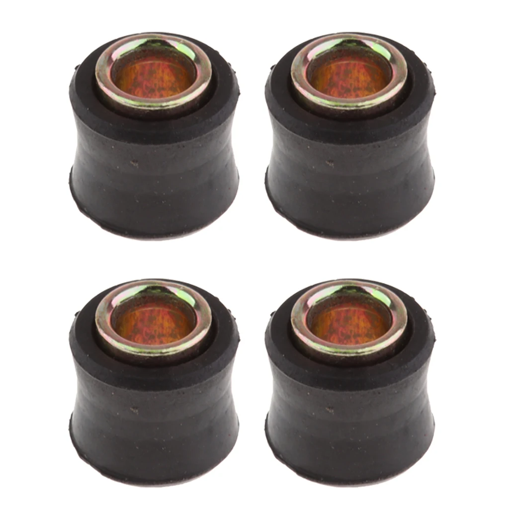 4 Pcs. Universal Rubber Bushes For Motorcycle Rear Shock Absorber, Φ10mm