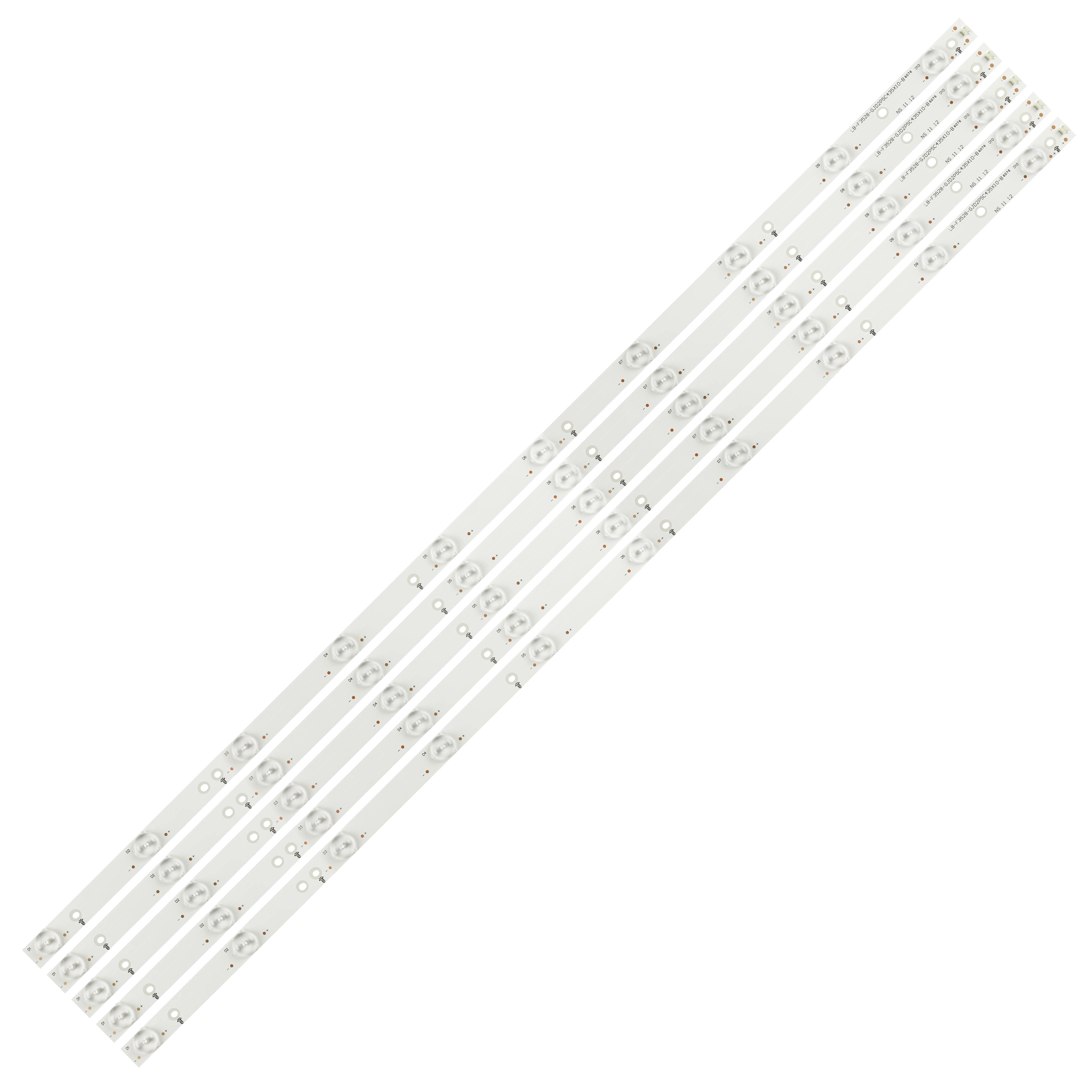 Faixa de Luz de Fundo Led 10 Lâmpadas para Philips 43 tv Lb-pf3528-gjd2p5c435x10-b Lbm430p1001-aj2s Gj-2k16430-d510-v3 01q58-a Bdm4350