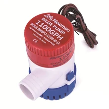 Bomba d'água submersível elétrica, 1 peça, 12/24v, 1100gph, para barco, rv, acampamentos, bomba de água durável