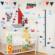 Cartoon Disney Minnie Mickey Mouse Growth Chart Wall Sticker For Home Decor Kids Bedroom Accessories Growth Chart DIY PVC Decals Cartoon Disney Minnie Mickey Mouse Growth Chart Wall Sticker For Home Decor Kids Bedroom Accessories Growth Chart DIY PVC Decals