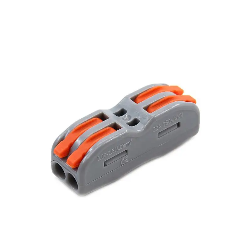 Wire Electrical Connectors Din Rail Type Fast Universal Compact Conductor Wiring Cable Connector LED Push-in Butt Terminal Block - Image 3