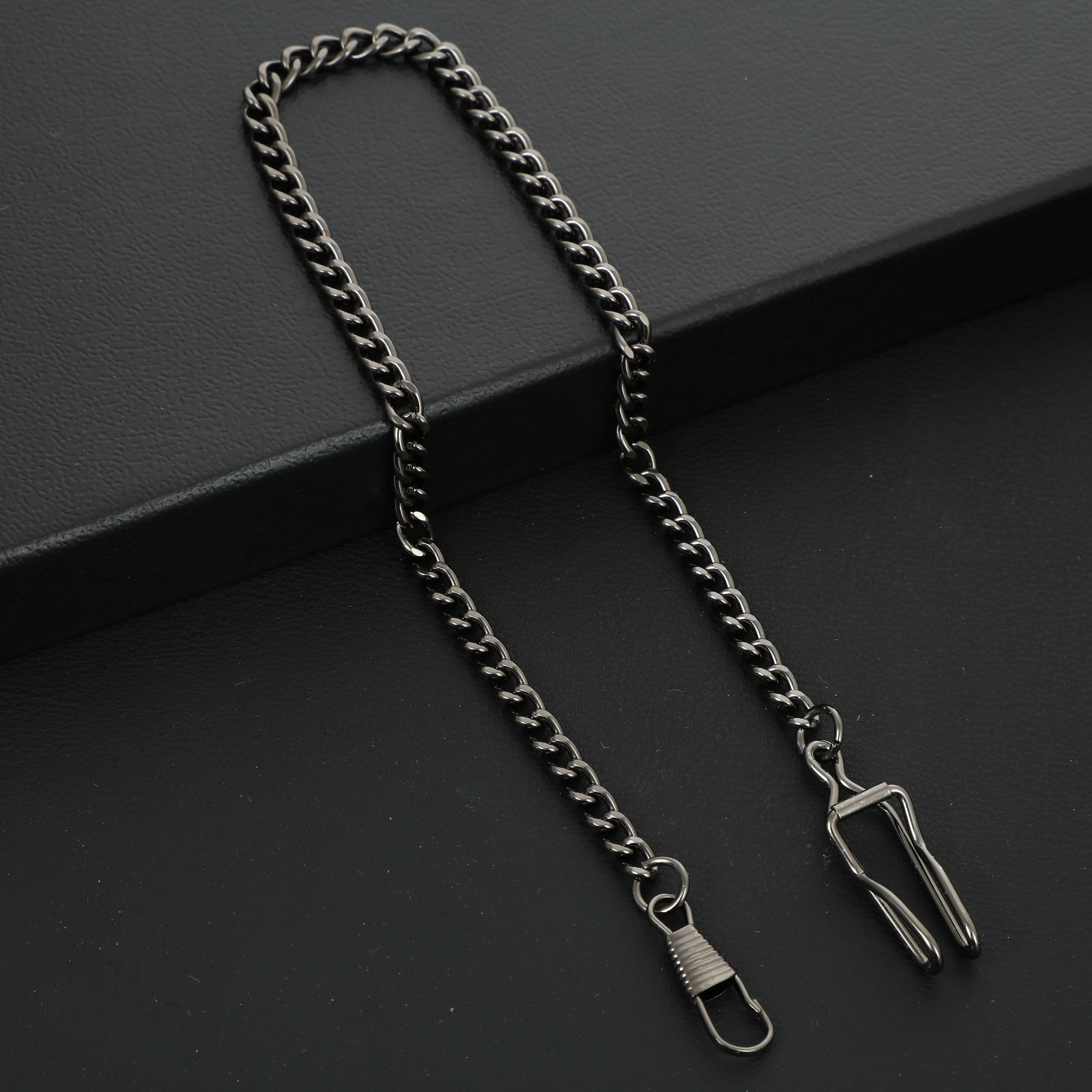 Classic Stainless Steel Pocket Watch Chain For Men Women Quartz Vintage FOB Watches