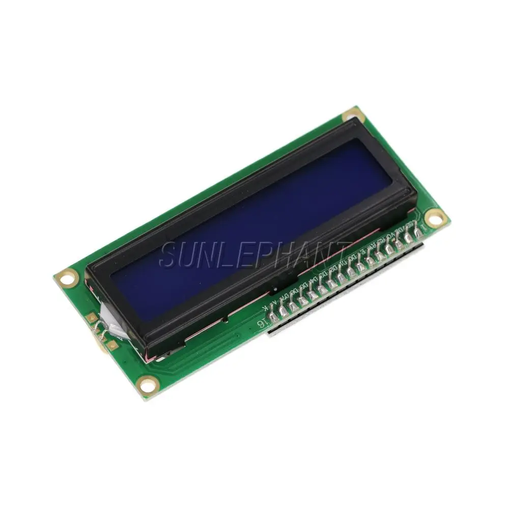 1602 16*2 Character LCD 5V 16x2 Blue/Yellow Digital Backlight Display Module Board For Arduno IIC I2C TWI SPI Serial Interface |