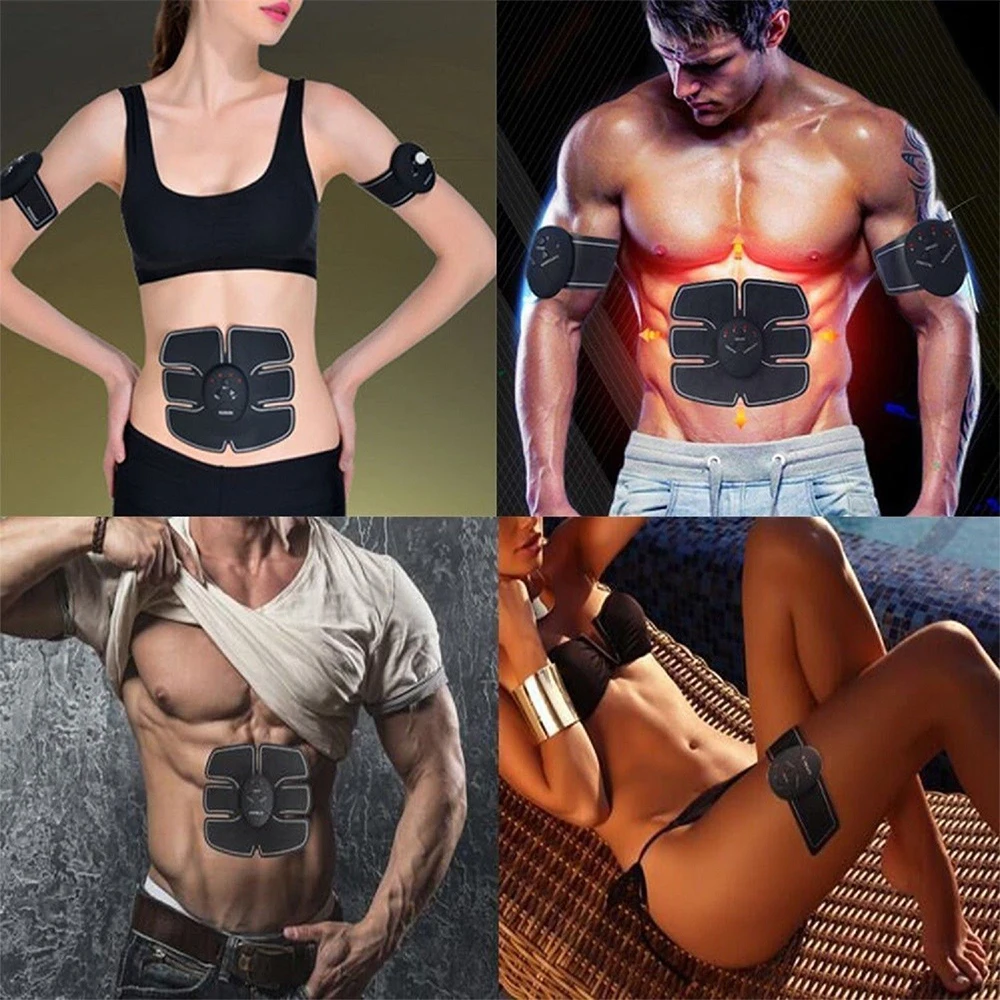 

EMS Smart Fitness Abdominal Training Set Electric Weight Loss Stickers Wireless Muscle Stimulator Trainer Body Slimming Massager