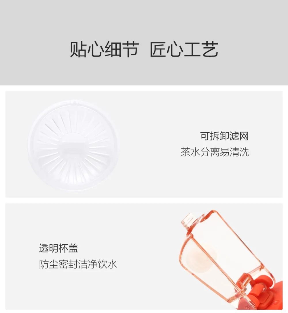Xiaomi QUANGE Tritan Sports Water Bottle (620 ml) description image 10