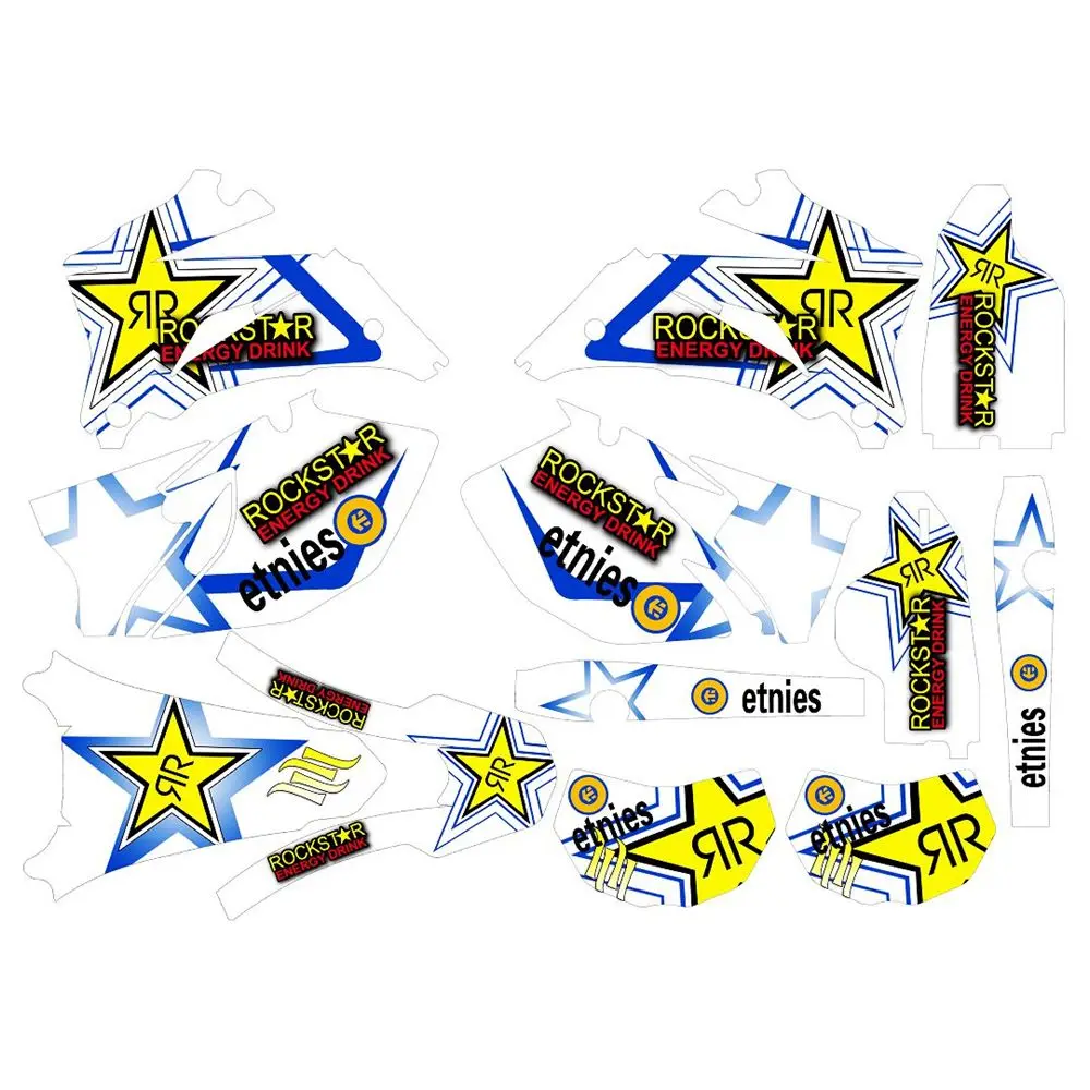 

New Full Graphics Decals Stickers Custom Number Name 3M Bright Matte Waterproof For YAMAHA WR250F 07-14 and 450F 2007-2011
