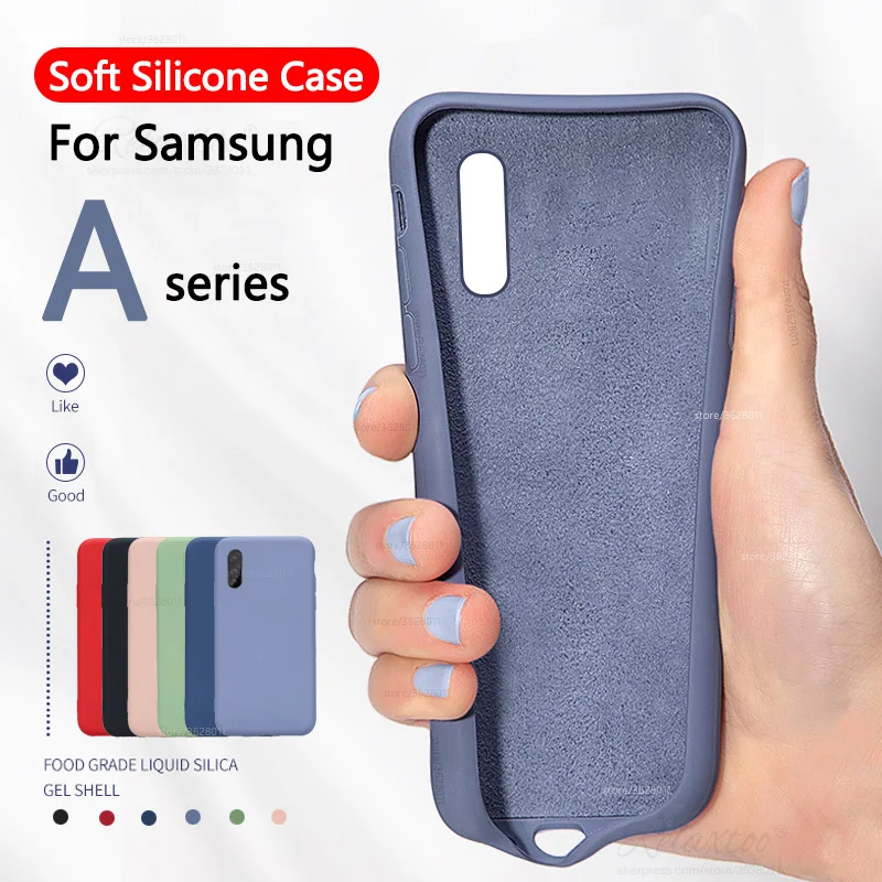 Мягкий жидкий силиконовый чехол для Samsung Galaxy A10 A30 A40 A105F A305F A405F телефона samsun A 10 30 40