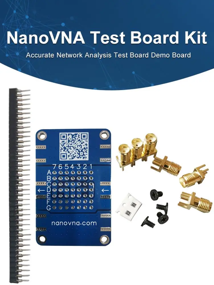 Комплект тестовой платы NanoVNA прочная и точная тестовая плата для сетевого