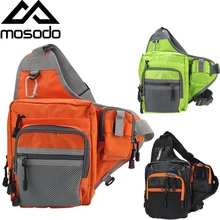 Mosodo Наплечная наживка Рыболовная Сумка водонепроницаемая многоцелевая Холщовая Сумка катушка Наживка сумки катушка Рыболовная Снасть сумка Зеленый Оранжевый Черный