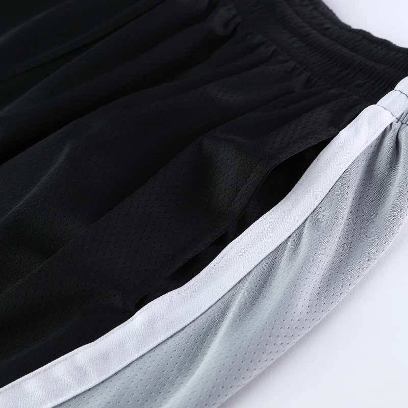 Quick Dry Basketball Shorts Mens Sportswear Gym Sports Running Shorts Zipper Pocket Workout Training Jerseys Short Pants