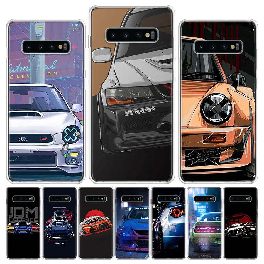 Крутой японский JDM спортивный автомобиль комикс чехол для телефона Samsung Galaxy S6 S7 S8