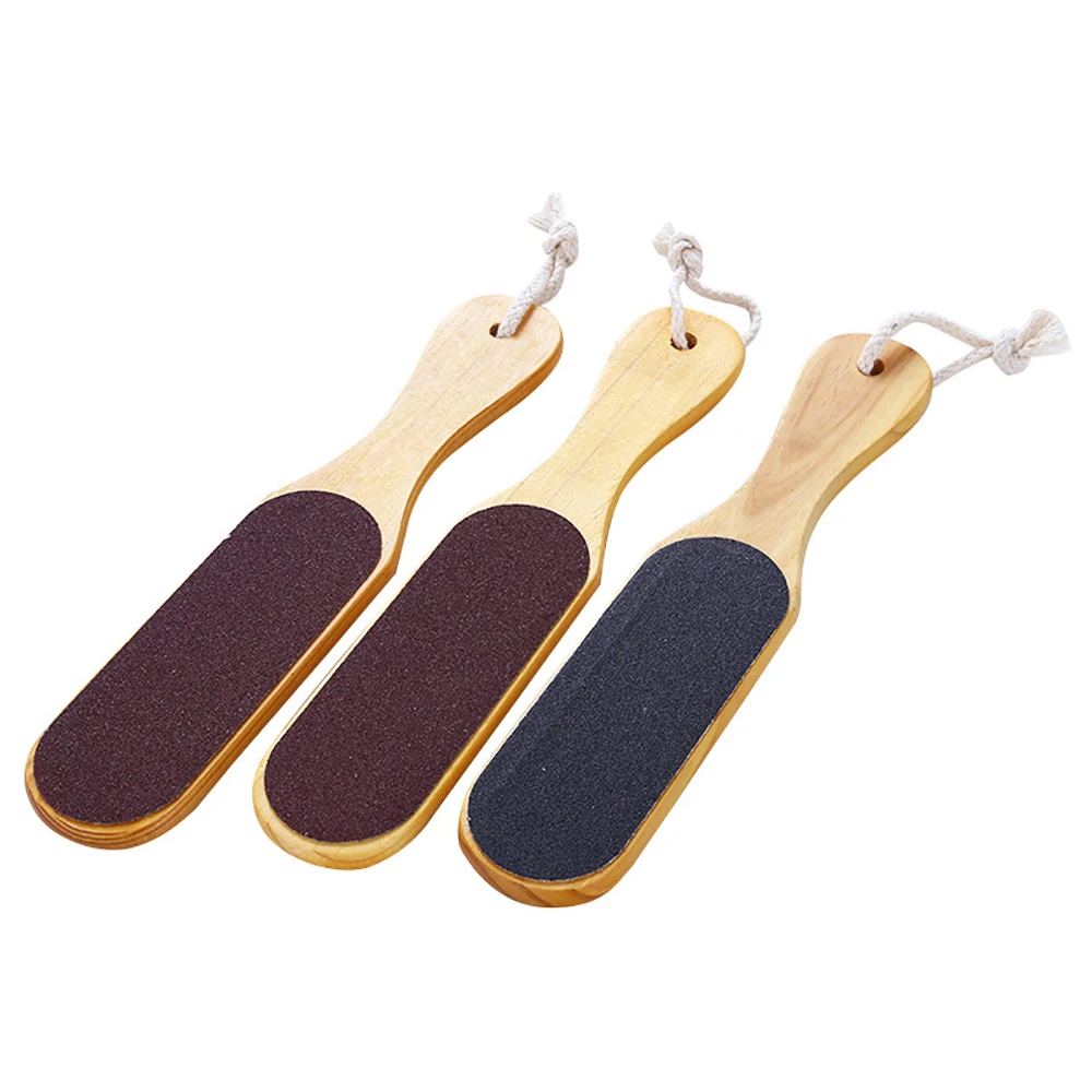 Dropship Double Sides Foot File Foot Rasp Pedicure Tools Feet Dead Skin  Callus Remover Wooden Handle Foot Scrubber Sandpaper Foot Care to Sell  Online at a Lower Price