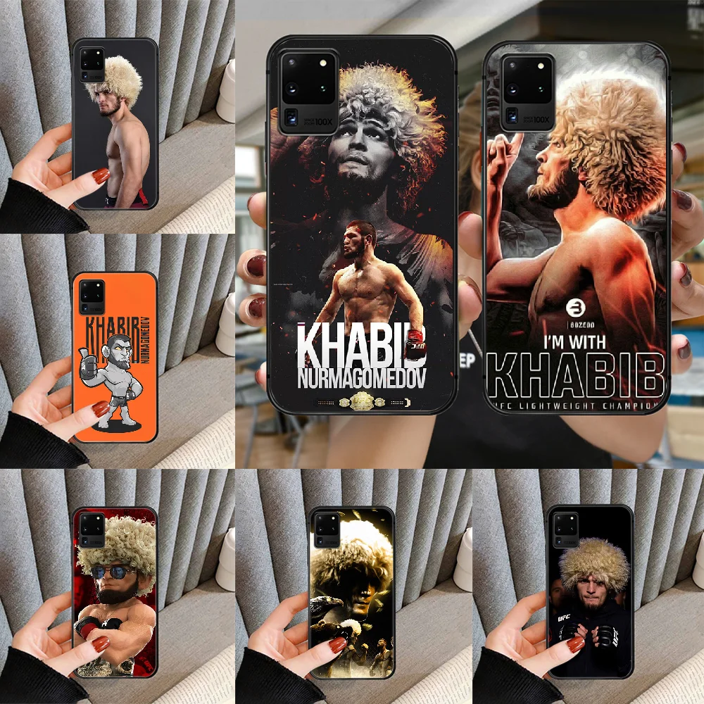 Чехол для телефона The Eagle Khabib Nurmagomedov чехол SamSung Galaxy S Note 7 8 9 10 20 Uitra Plus E Lite черный |