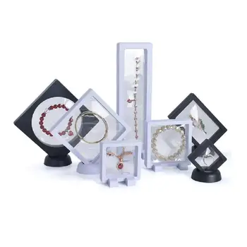 

10Pcs Multi-purpose Storage Box Display Stand Case Holder for Specimen Medal Collectable Coin Earring Gem Jewelry Display Case
