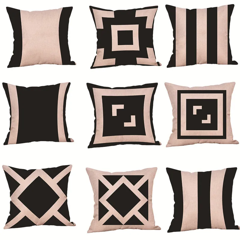 

Geometric Pattern 45x45cm Pillowcase Pillow Cases Pillow Case Decorative Pillow Cases Decor Flofy Pillow Case Quality