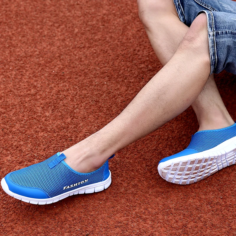 DM61 2021 NEW Plus Size 35-46 Sneakers Men's Summer Shoe Comfortable Men Casual Mesh Breathable Loafers Flats Footwear |