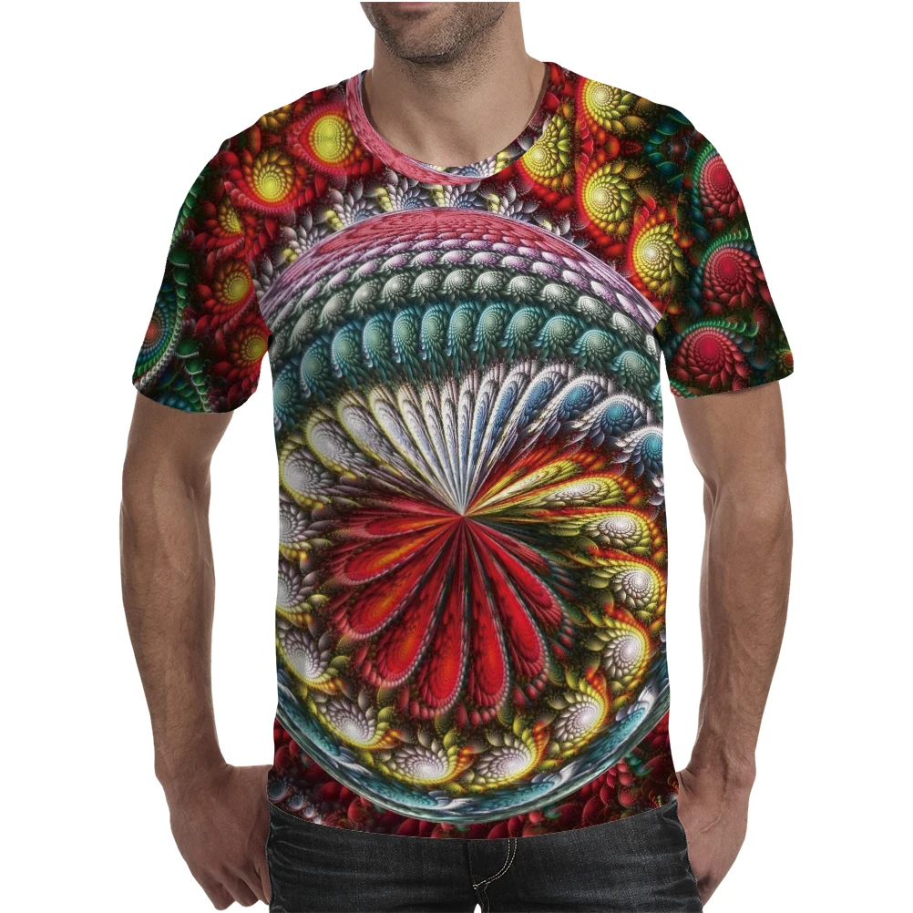 

2019 Men's fashion Novelty Bird Eye Cloth Colorful 3d T-shirt Dazzling Illusion Art T Shirt Sport Female Male 3d KIDS Tshirt