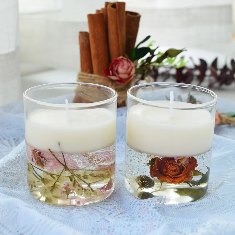200g Transparent Jelly Wax Candle Raw Material DIY Crystal Candle Cup Handmade Scented Wax Supplies