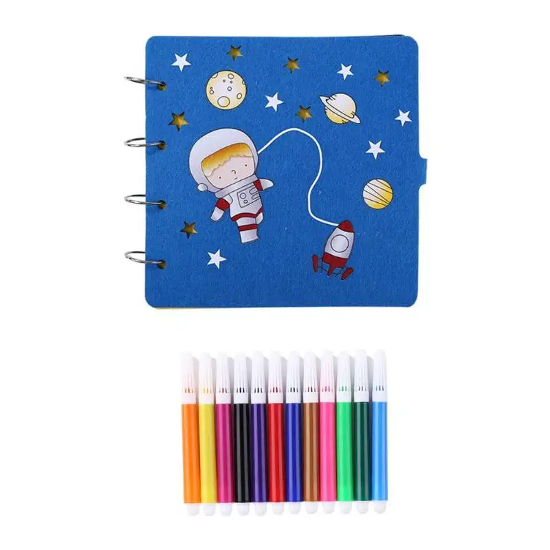 Drawing book-Navy Bl DIY ручной работы книга юбилей альбом скрапбук Декор широкий спектр применения практическая экономия для детей день рождения рост запись - Цвет: Drawing book-Navy Bl