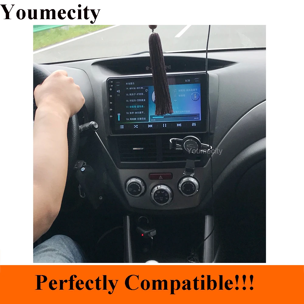 Discount Android 9.0 Octa 8 Core Car DVD Player for Subaru Forester 2008-2012 Impreza wrx Radio GPS Navigation BT WIFI 2GRAM+32GROM 4