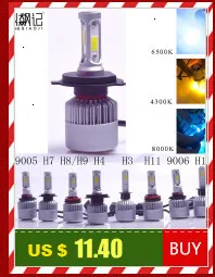 10X H7 Led H4 автомобильных фар 72 Вт 7600lm Автомобильных СВЕТОДИОДНЫХ ламп H1 H8 H9 H11 H3 9005 9006 автомобилей фар 6000K Led 12В противотуманный C6 led