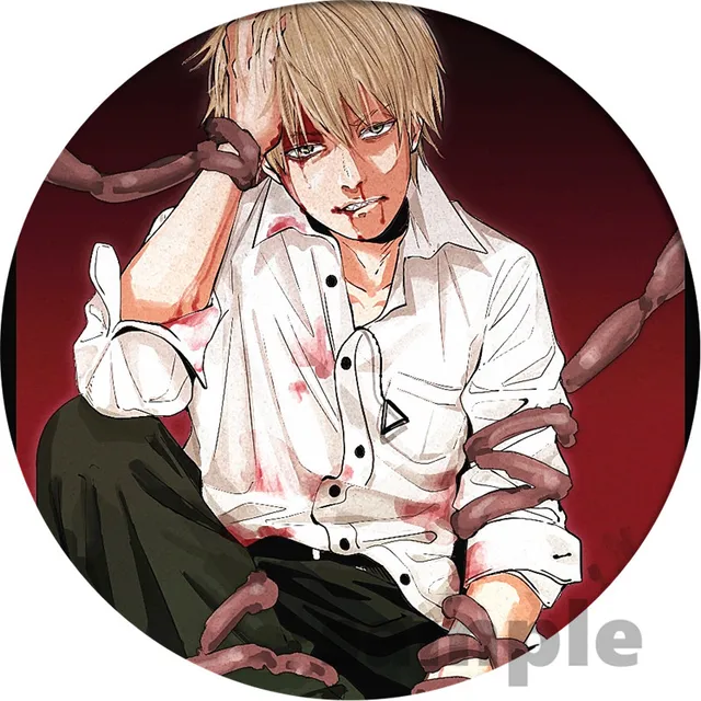 Anime Chainsaw Man Badge Makima Brooch Pin Cosplay Badges For Cloth Backpack Cosplay Anime Accessories 13