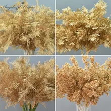 DIY Свадебный декор Золотая серия искусственный цветок, лист, пластиковые Шелковые Растения, различные стили, вечерние материалы для дома