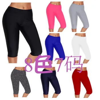 

Hot Women Breathable Push Up Leggins Calf Pants Capris Summer Sports Anti-Vibration Slim Workout Running Fitness Leggings Legins