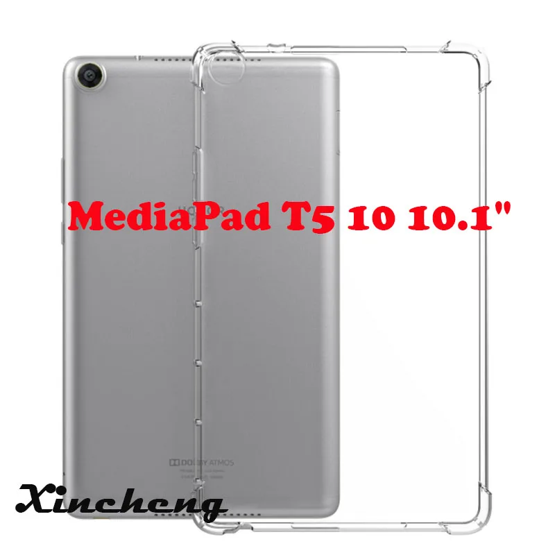 Подходит для huawei MediaPad Tablet M3 M5 T3 T5 противоударный прозрачный мягкий силиконовый прозрачный гелевый Чехол - Цвет: MediaPad T5 10