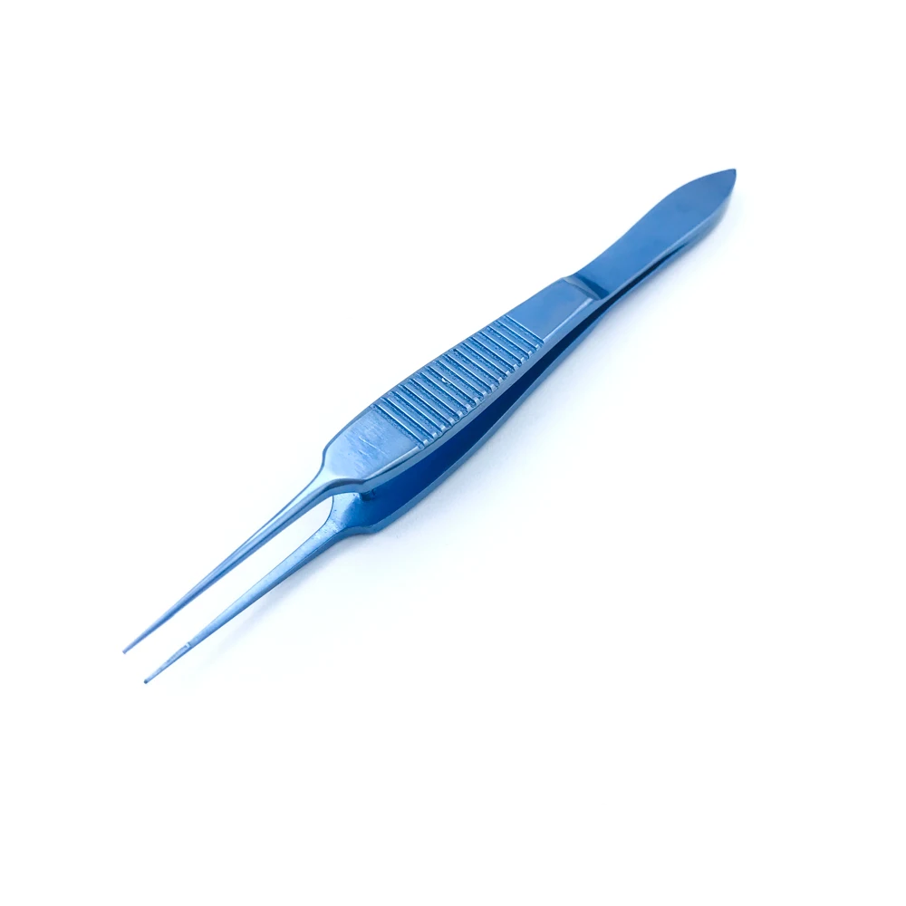 Титановый прямой зубчатый щипцы 95 мм офтальмологический хирургический