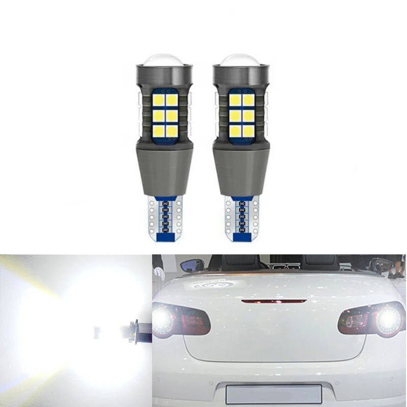 

2x W16W T15 LED Bulbs Canbus OBC Error Free LED Backup Light 921 912 W16W LED Bulbs Car reverse lamp Xenon White