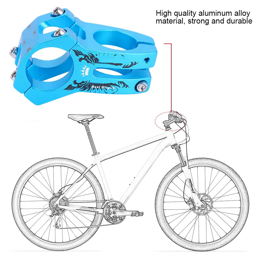 Free Shipping Handlebar Stem MTB Mountain Road BMX DH AM XC Bike 31.8mm Handlebar Stem Bicycle Bar Stems Ultra Light Short Stem