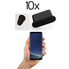 10x universal anti poeira plugues usb c furos de carregamento silicone tipo c porta proteção poeira plug para samsung s9 s8 huawei xiaomi
