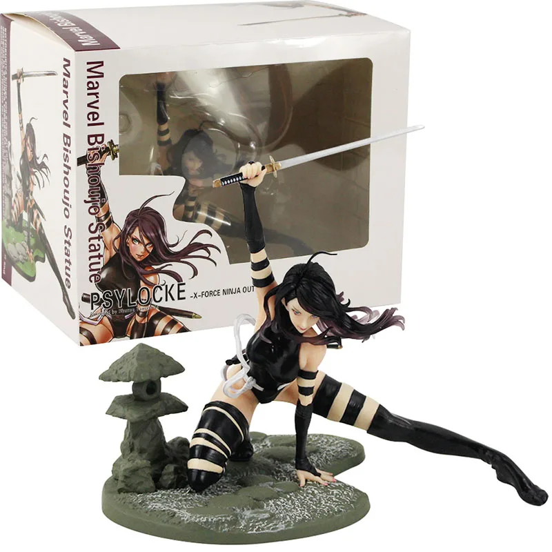 18 см X-men Psylocke фигурка X-Force костюм в стиле ниндзя Статуэтка из ПВХ Коллекционная модель игрушки куклы