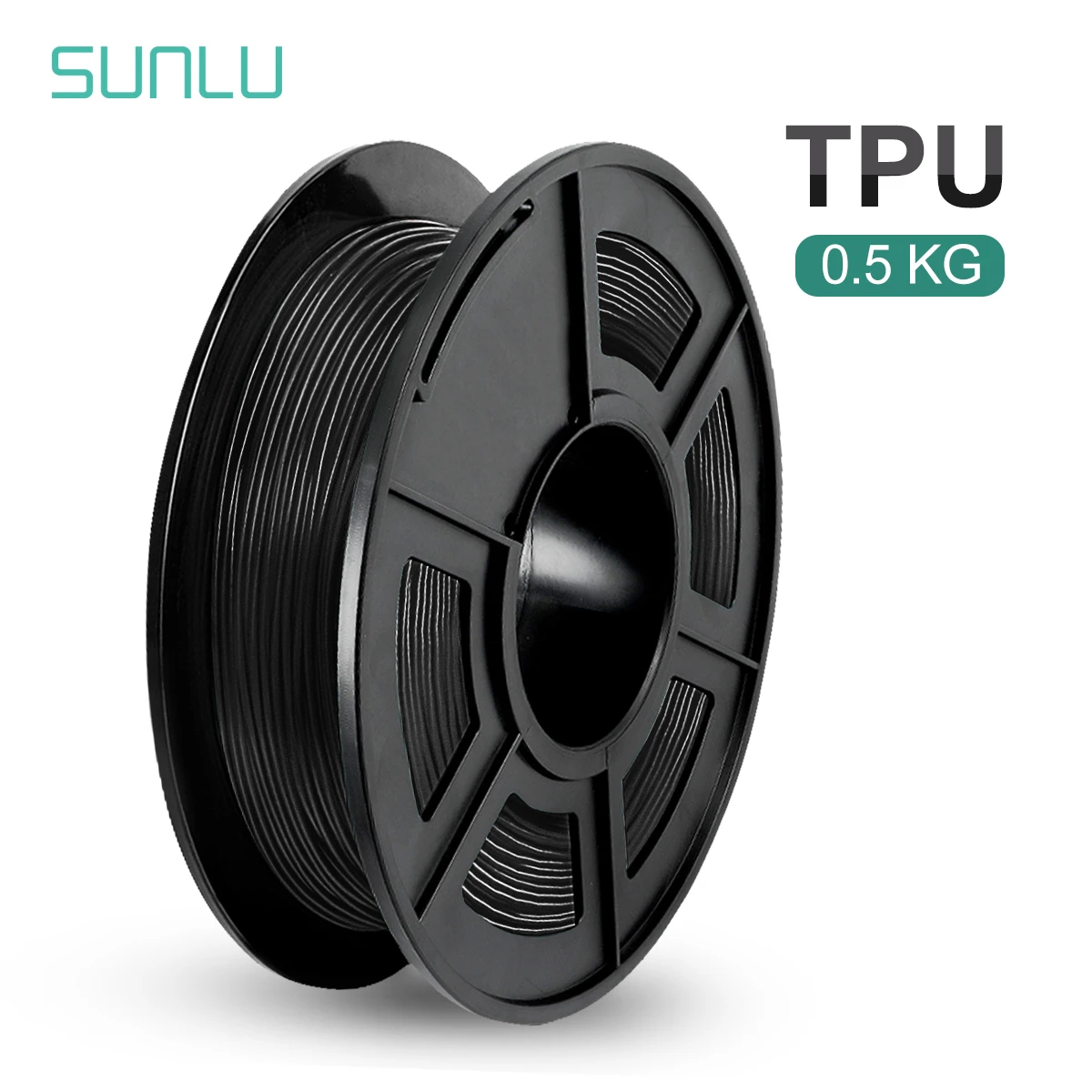 SUNLU TPU 0.5kg Flexible Filament with full color 1.75mm for Flexible DIY gift or model printing ship with 5 pieces pla petg abs