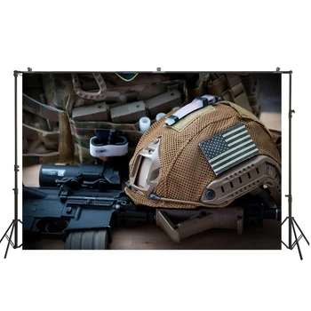 

HUAYI cartoon toy firearm background boy birthday party back drop background for taking photos of filming xt- 6409