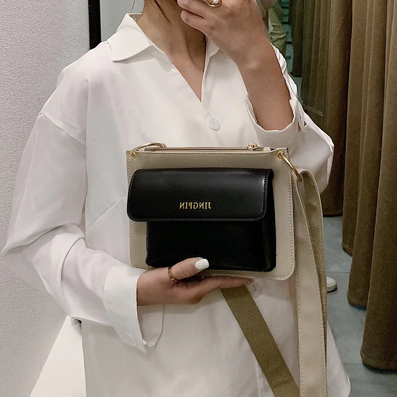 

Small Fragrance Bag Girl Trendy Korean Version 2019Fashion Linger Embroidery Line Single Shoulder Bag All-inclined Envelope Pack