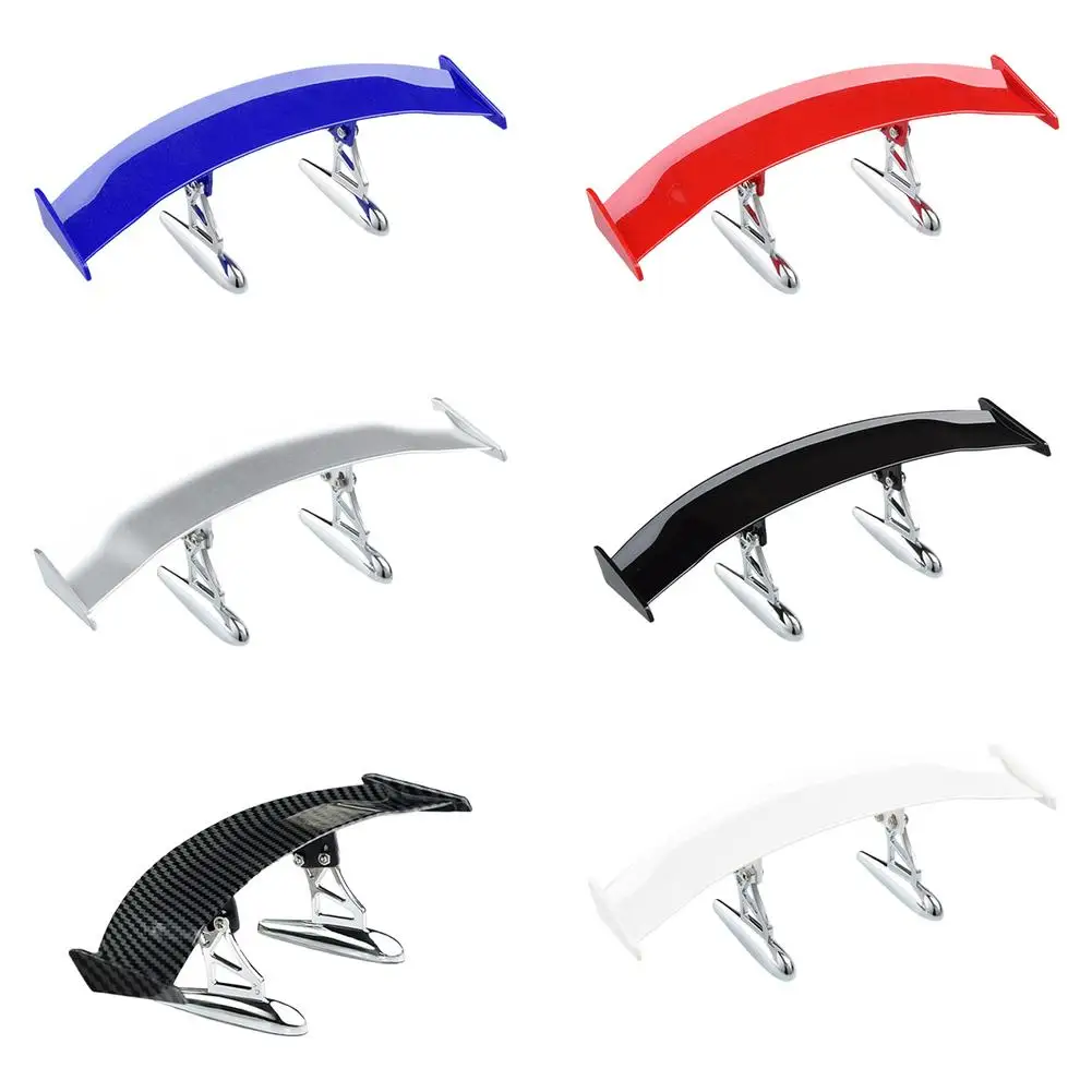 Car Modified Racing Rear Small Wing Mini Spoiler Carbon Fiber Twill