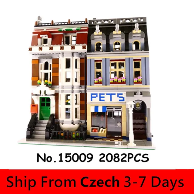 

Lepinblocks 15009 City Town Creator Toy King Bricks Pet Shop Model Building Blocks Self-locking Block Bricks Compatible 10218