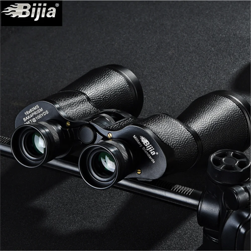 BIJIA 16x60 полностью металлический заполненный азотом водонепроницаемый высокой мощности HD бинокль ночного видения телескоп
