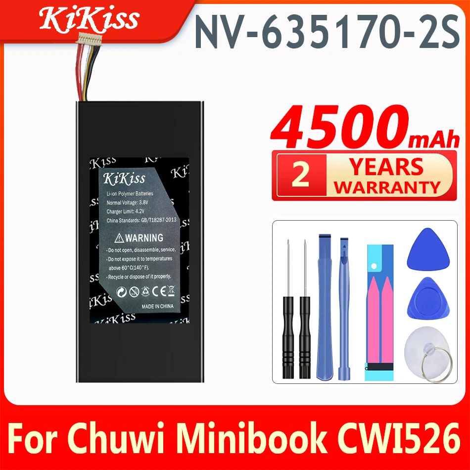

KiKiss NV-635170-2S Battery for Chuwi Minibook CWI526 Tablet PC Replacement Accumulator, 4500mAh