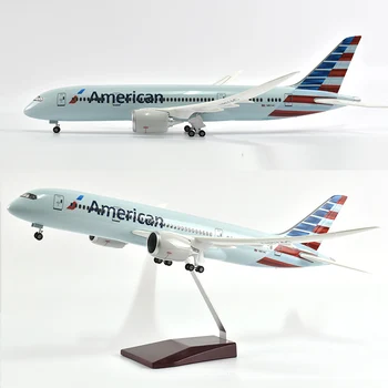 

JASON TUTU 43cm American Boeing 787 Plane Model Airplane Model Aircraft Model 1/144 Scale Diecast Resin Airplanes Planes