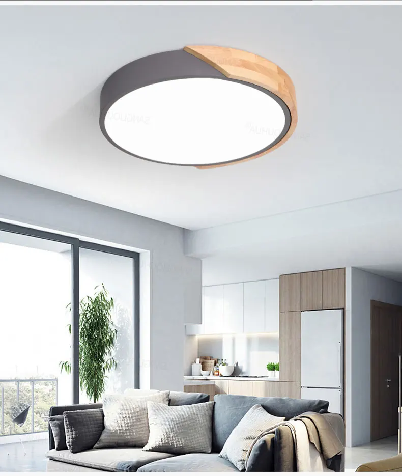 Современный светодиодный светильник, металлическая цветная круглая люстра 5 см, тонкий светодиодный потолочный светильник Lampara deco techo для гостиной, спальни, кухни