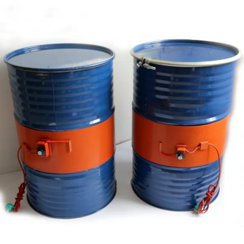 800W220V Silicone Band Drum Heater Oil Biodiesel Metal Barrel Adjustable 30~150℃ 