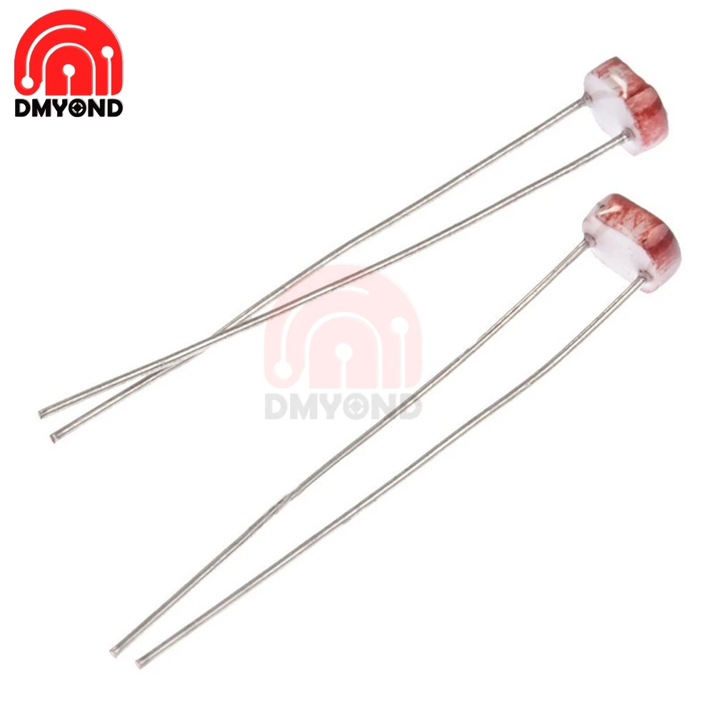 

50PCS/lot LDR Photo Light Sensitive Resistor Photoelectric Photoresistor 5528 GL5528 5537 5506 5516 5539 5549 For Arduino