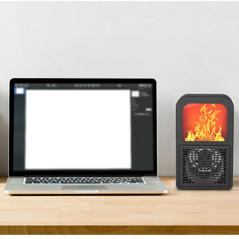 Креативный портативный вентилятор офисный спальня электронный камин нагреватель 3D Пламя нагреватель Домашний Настольный обогреватель